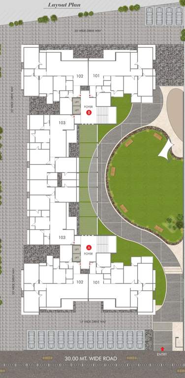 Images for Layout Plan of Satyamev Elysium