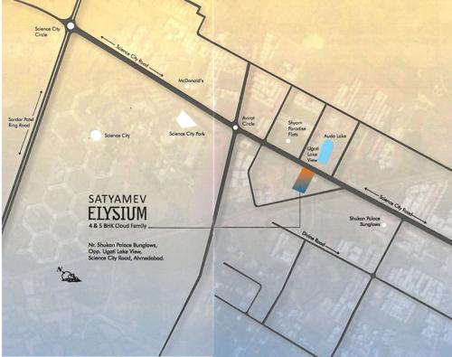 Images for Location Plan of Satyamev Elysium Images for Location Plan of Satyamev Elysium