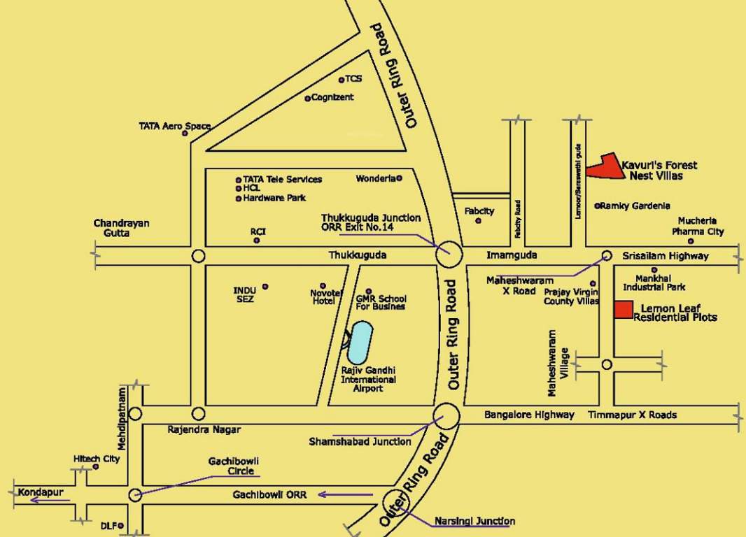 forest nest Images for Location Plan of Kavuri Forest Nest