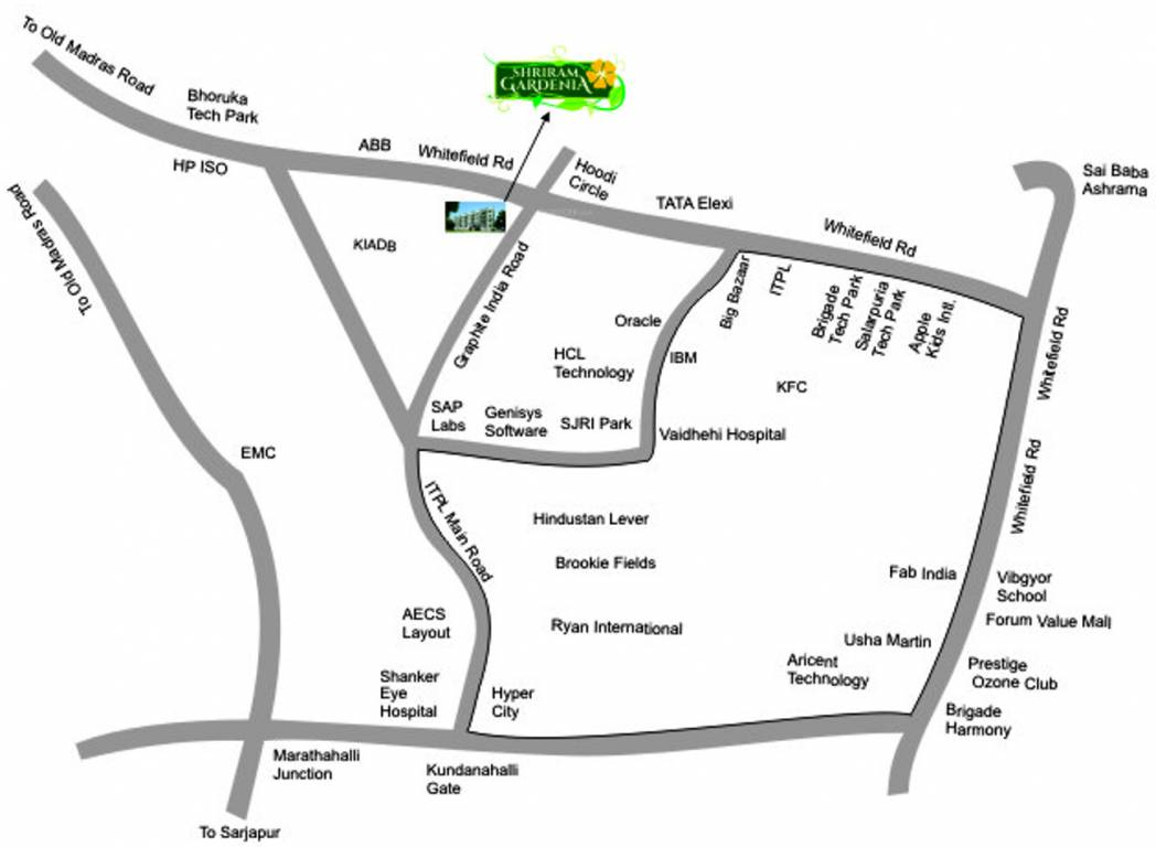 Images for Location Plan of Shriram Gardenia