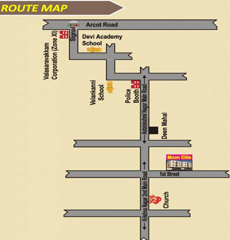 Images for Location Plan of Durai Foundation Moon Elite