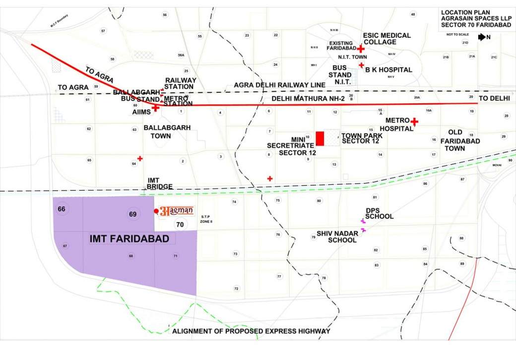  aagman Images for Location Plan of Agrasain Aagman