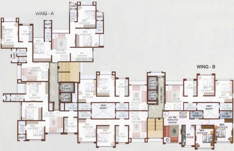 Images for Cluster Plan of KJ Takshashila Apartments