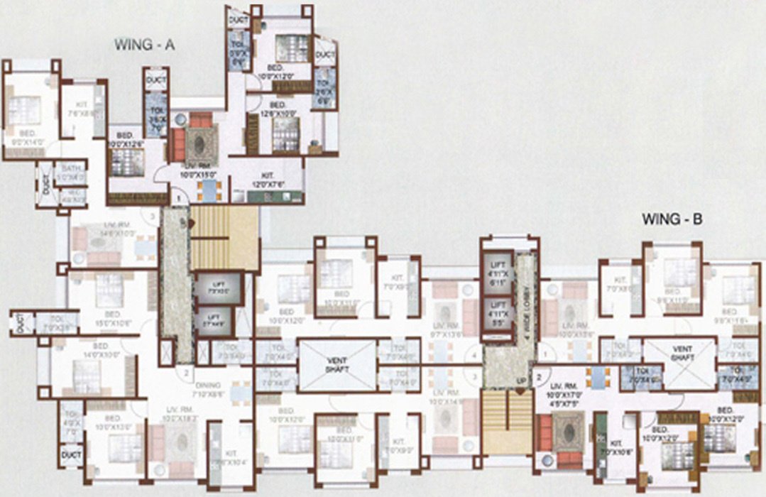 Images for Cluster Plan of KJ Takshashila Apartments