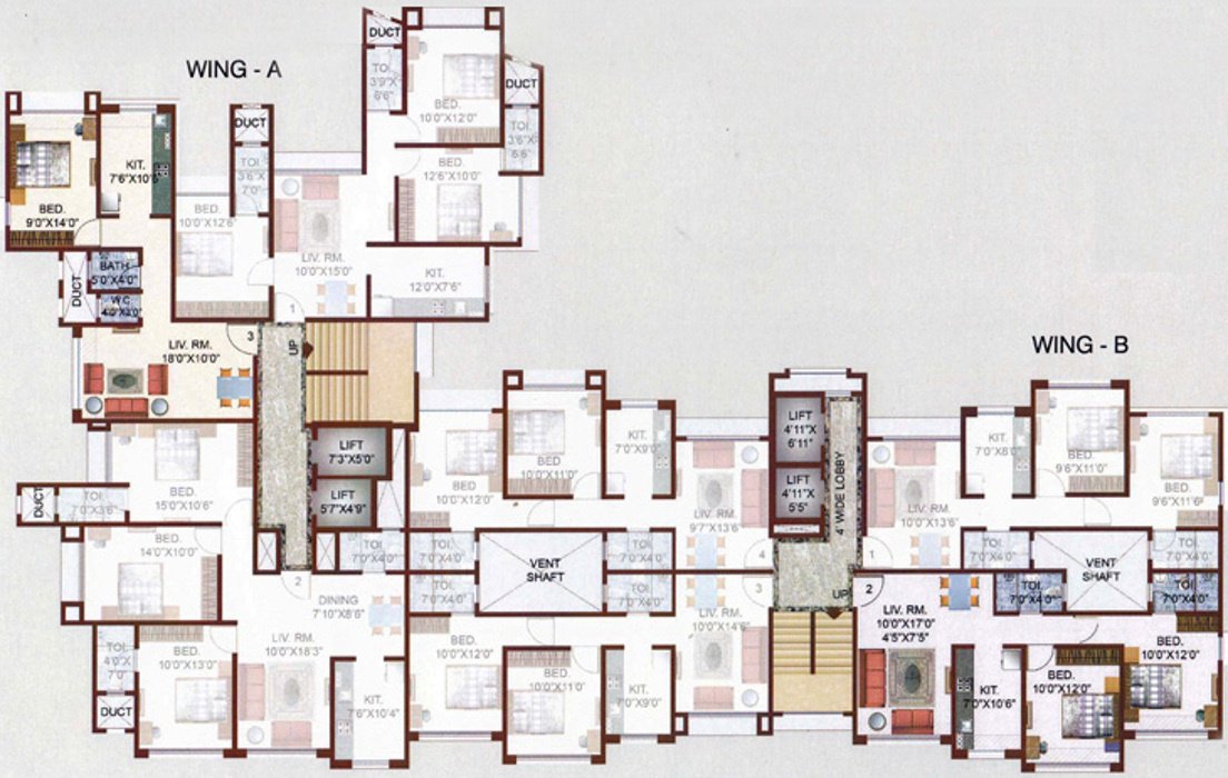 Images for Cluster Plan of KJ Takshashila Apartments