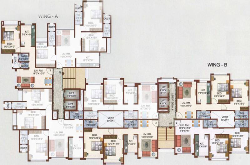 Images for Cluster Plan of KJ Takshashila Apartments