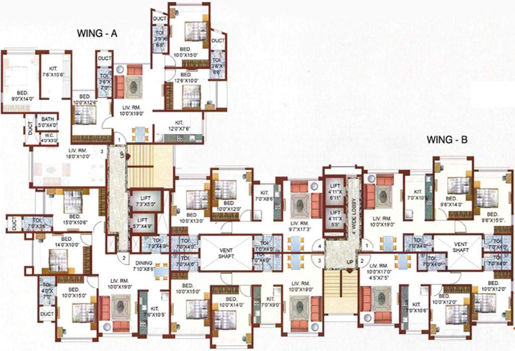 Images for Cluster Plan of KJ Takshashila Apartments