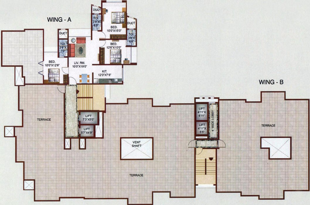 Images for Cluster Plan of KJ Takshashila Apartments