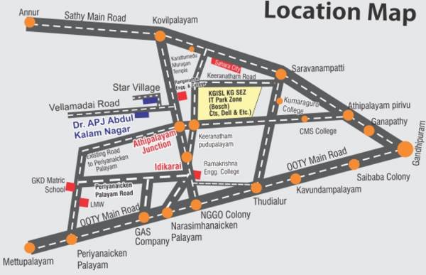 Images for Location Plan of Star Lands Promoters And Builders Dr APJ Abdul Kalam Nagar
