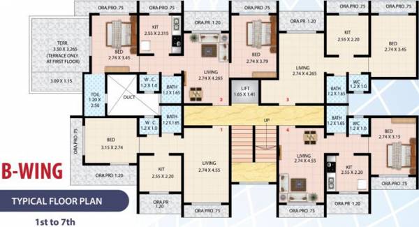 Images for Cluster Plan of Parshwanath Realty Mumbai Indra Vihar