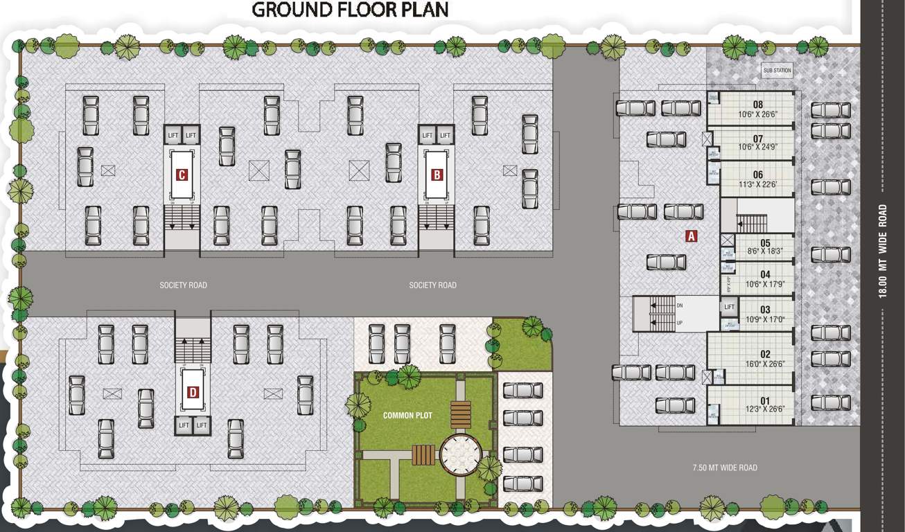 Images for Cluster Plan of Khodiyar Shivalay Gold