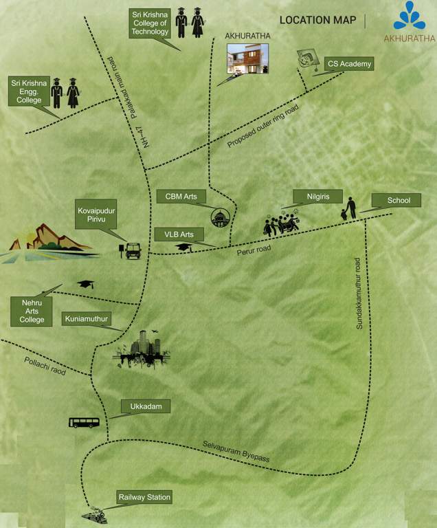  akhuratha Images for Location Plan of Advaitaa Akhuratha