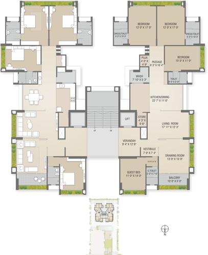  bellevue Images for Cluster Plan of Sharanya Bellevue