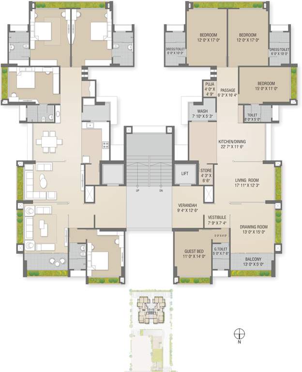 bellevue Images for Cluster Plan of Sharanya Bellevue