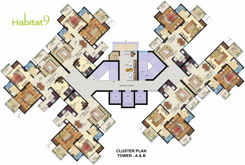 Images for Cluster Plan of Rishabh Habitat9