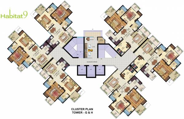 Images for Cluster Plan of Rishabh Habitat9