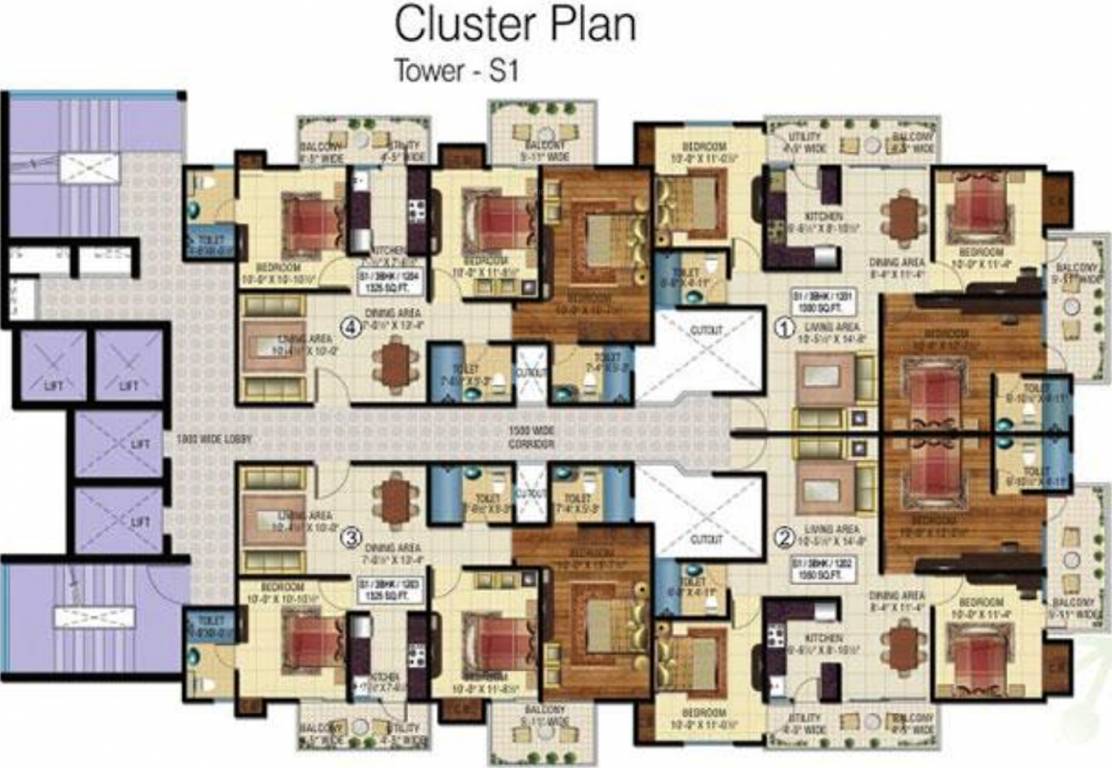 Images for Cluster Plan of Rishabh Habitat9