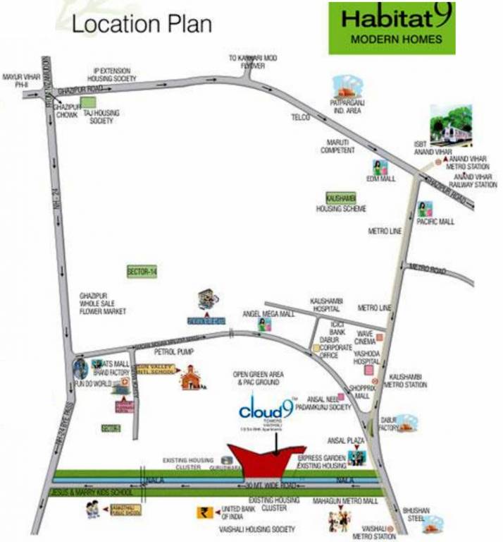 Images for Location Plan of Rishabh Habitat9