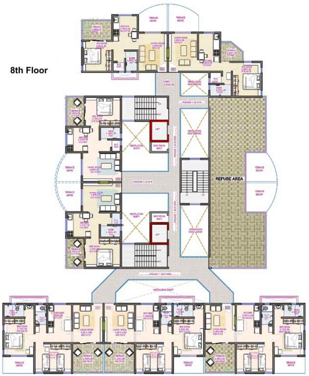  eastern royale a wing Images for Cluster Plan of Kate Moze Eastern Royale