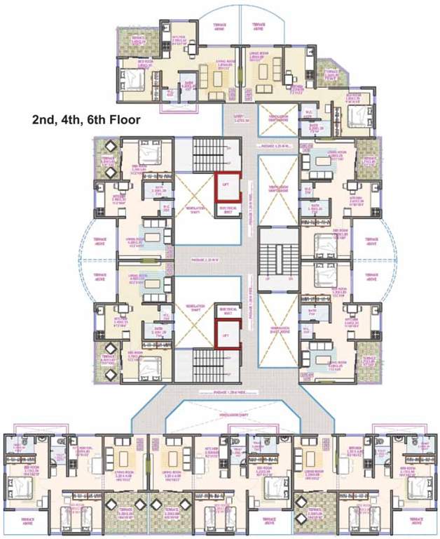  eastern royale a wing Images for Cluster Plan of Kate Moze Eastern Royale