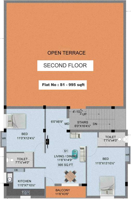 Images for Cluster Plan of Madhuri Sabari Flats