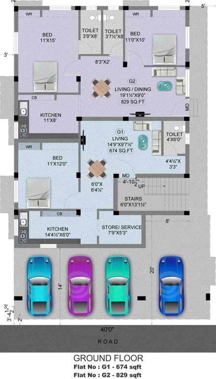 Images for Cluster Plan of Madhuri Sabari Flats