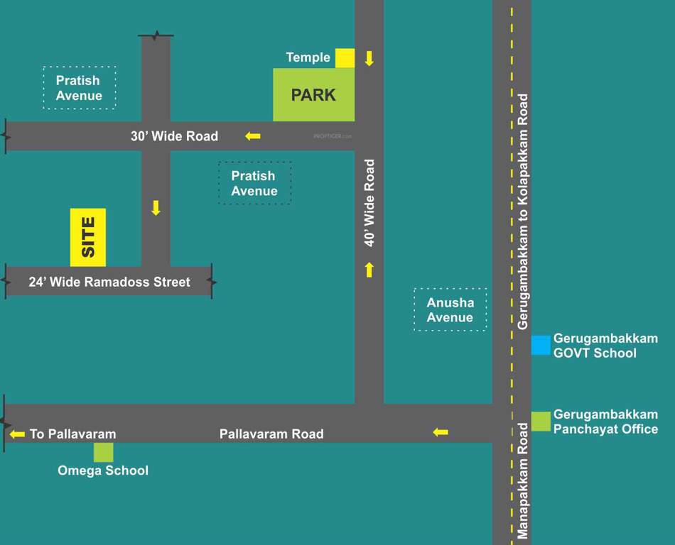 Images for Location Plan of Madhuri Sabari Flats