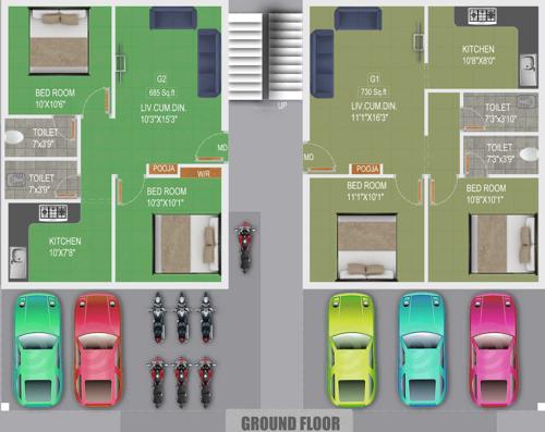 Images for Cluster Plan of Madhuri Ekadanta Flats