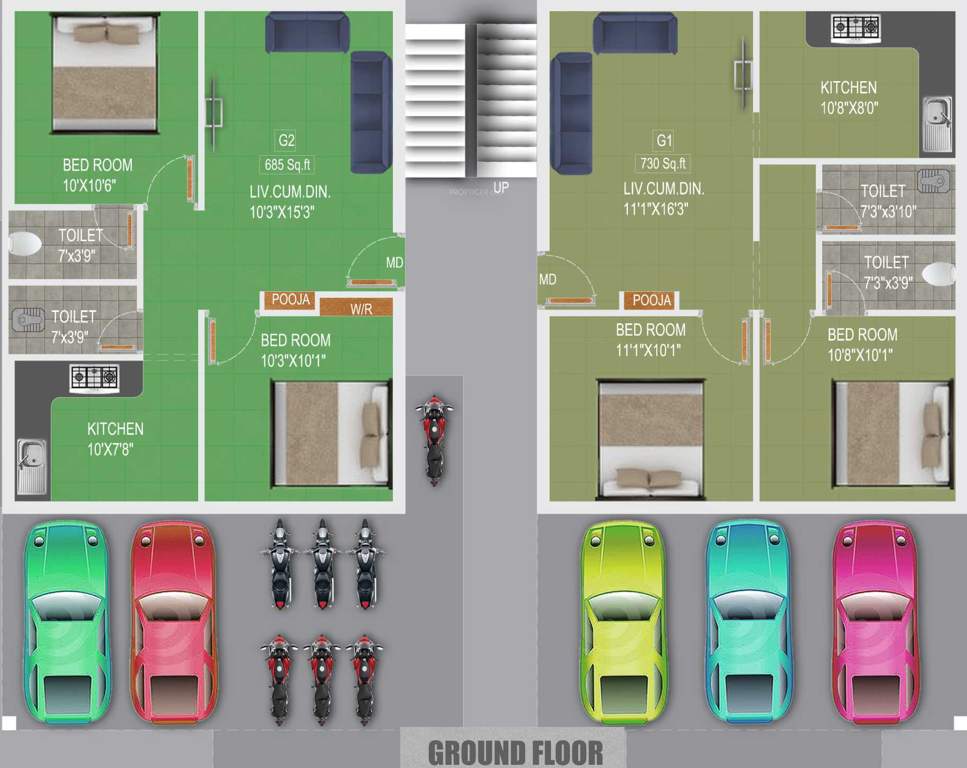 Images for Cluster Plan of Madhuri Ekadanta Flats