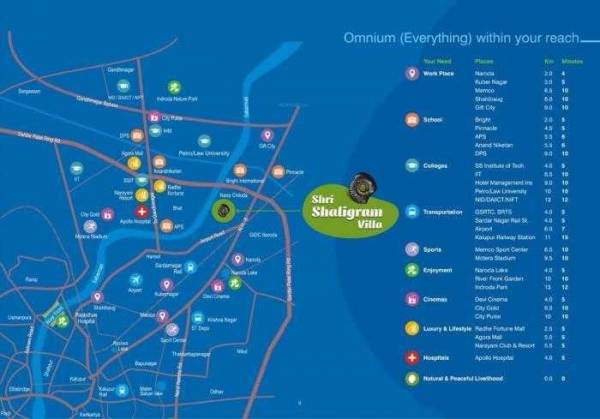  shri-shaligram-villa Location Plan