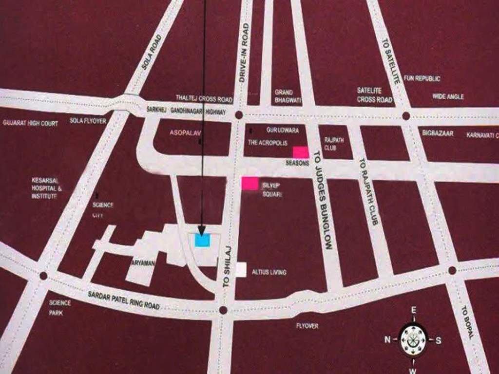 six homes Images for Location Plan of Shlok Six Homes