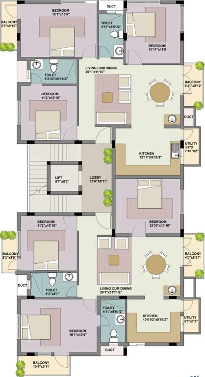 Images for Cluster Plan of Adroit Urban Developers Aria