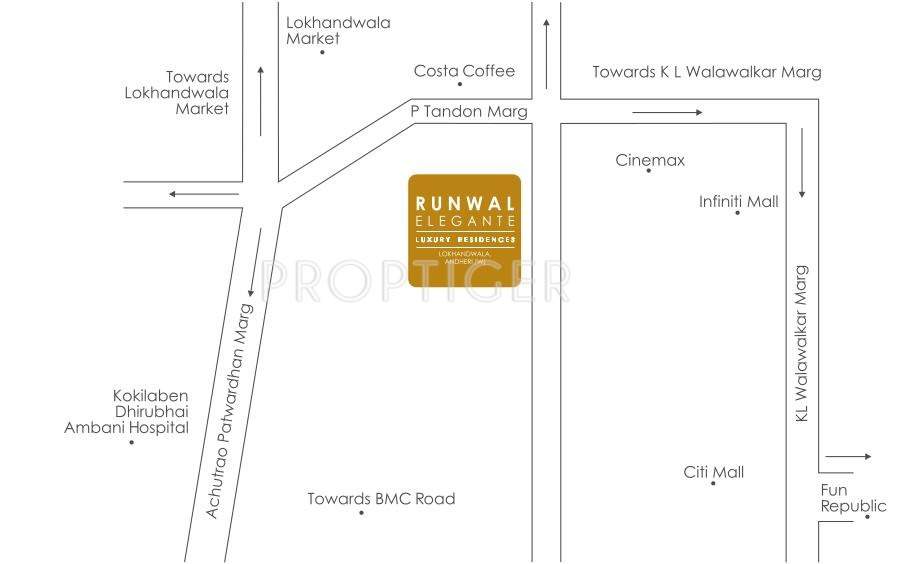 elegante Images for Location Plan of Runwal Elegante