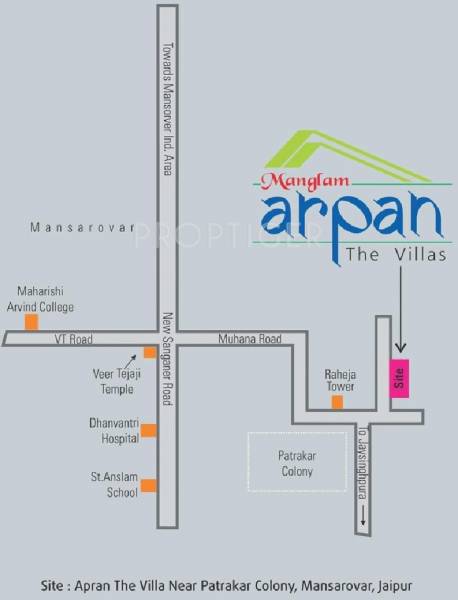 Images for Location Plan of Manglam Arpan Villa