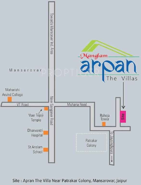 Images for Location Plan of Manglam Arpan Villa