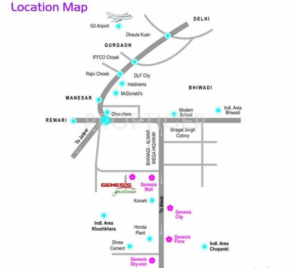 Location Plan Genesis Infratech Gardenia Location Plan