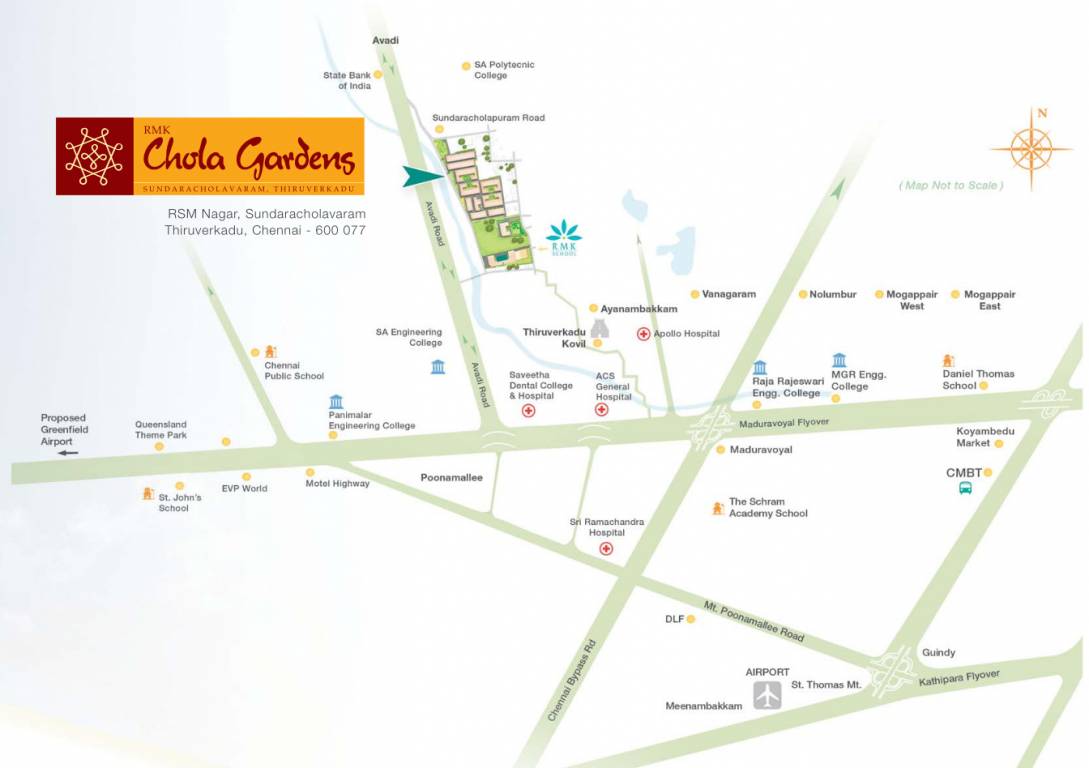  chola gardens Location Plan