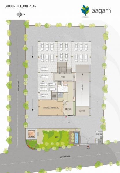 Images for Cluster Plan of Excel Aagam Apartments Images for Cluster Plan of Excel Aagam Apartments