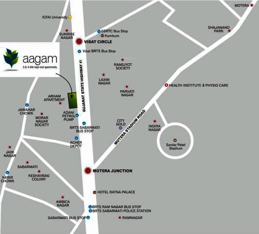 Images for Location Plan of Excel Aagam Apartments