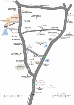 Images for Location Plan of Hiland Brundavana Images for Location Plan of Hiland Brundavana