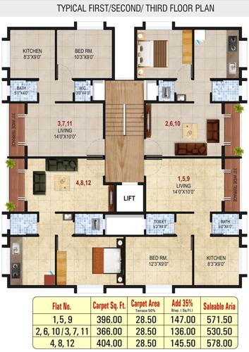 Images for Cluster Plan of Jay Vijay Sonnet
