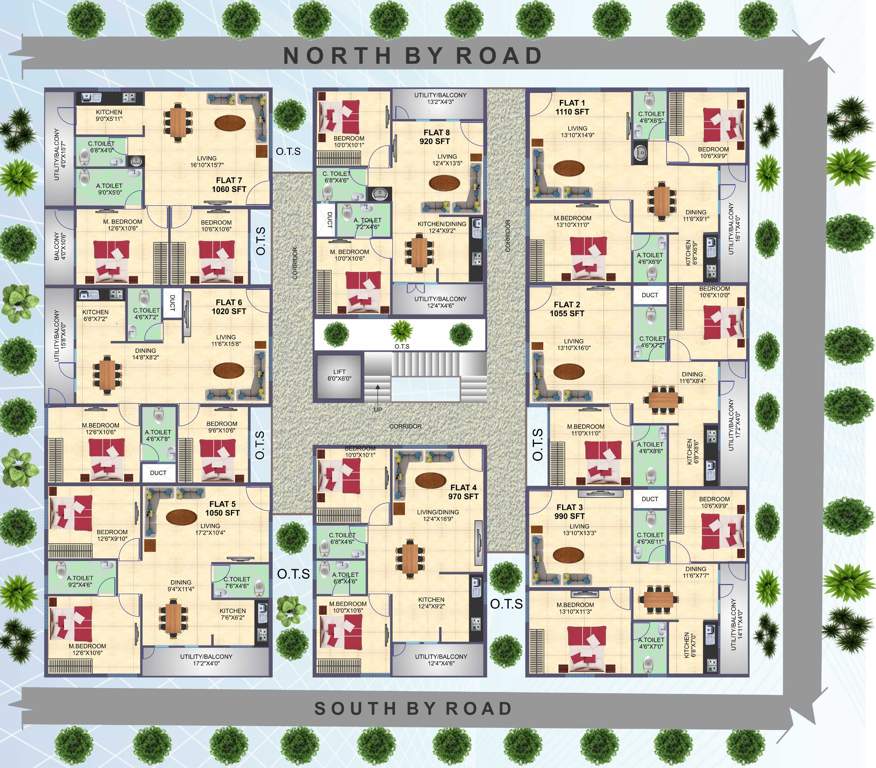 lake view Images for Cluster Plan of Ashirwaadh Lake View