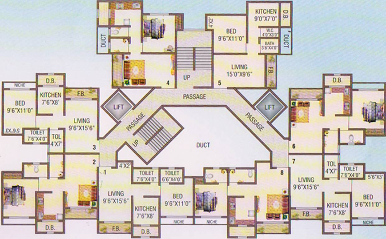 Images for Cluster Plan of Basudeo Vasudev Sky High