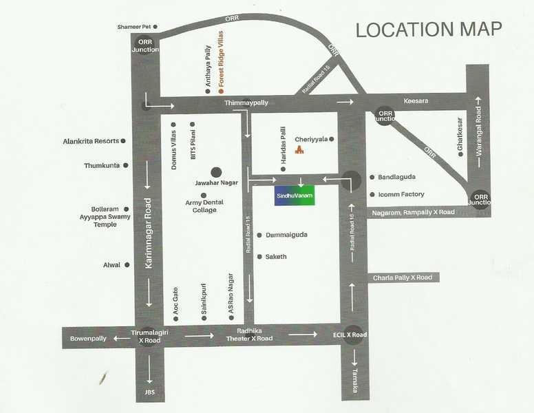  sindhuvanam Location Plan