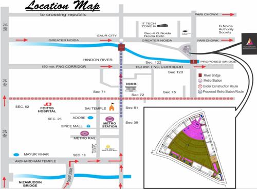 Images for Location Plan of Aaradhyam Golf Homes