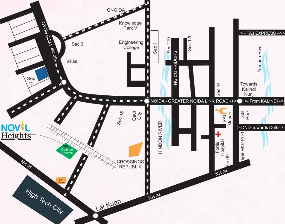 heights Images for Location Plan of Novel Heights