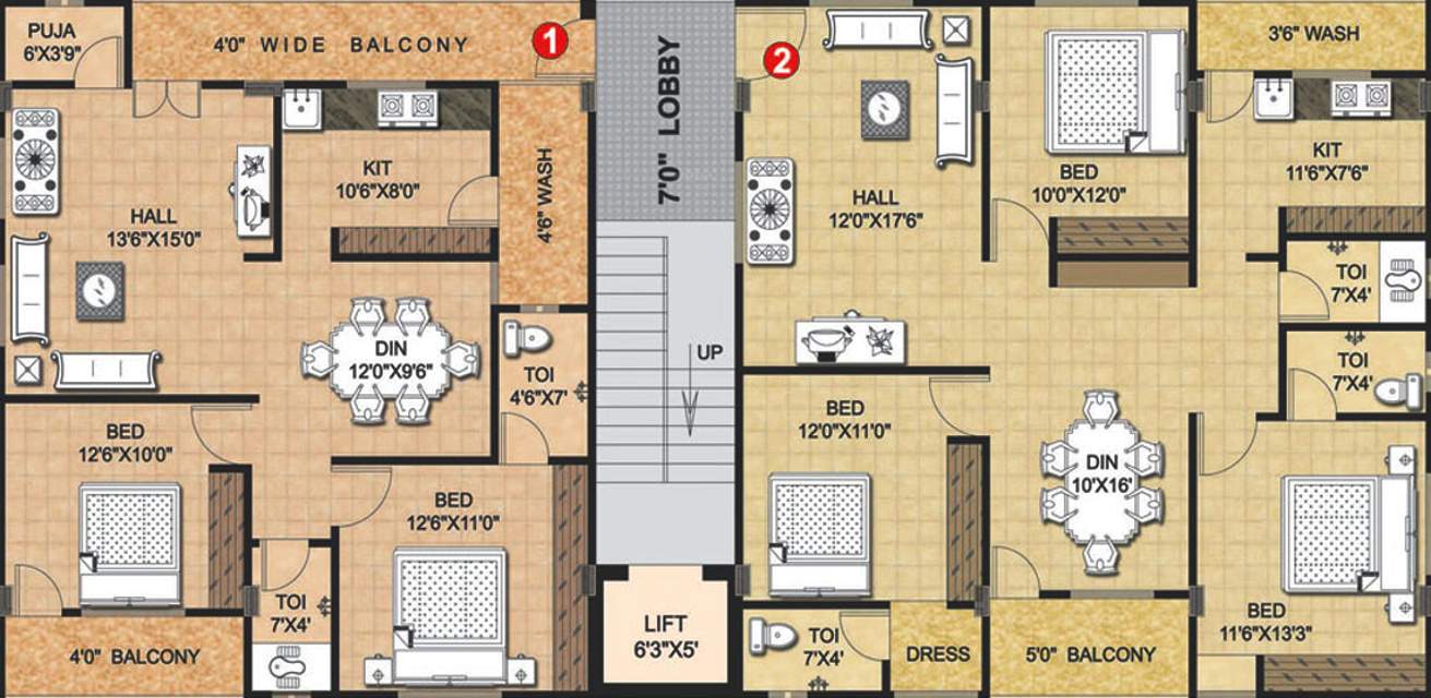 Images for Cluster Plan of Umas Developers Sukruthi Mansion