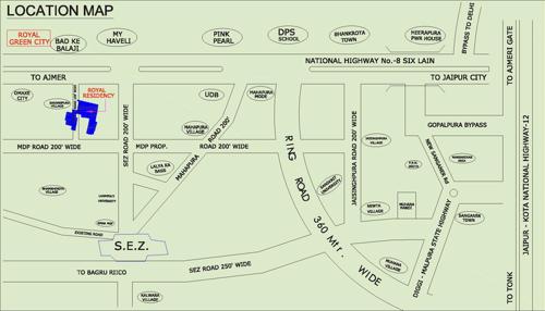  royal-residency-plots Location Plan
