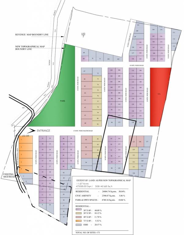 Images for Layout Plan of Adventz Zuari Park View