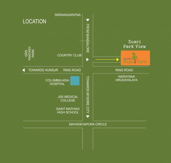Images for Location Plan of Adventz Zuari Park View Images for Location Plan of Adventz Zuari Park View